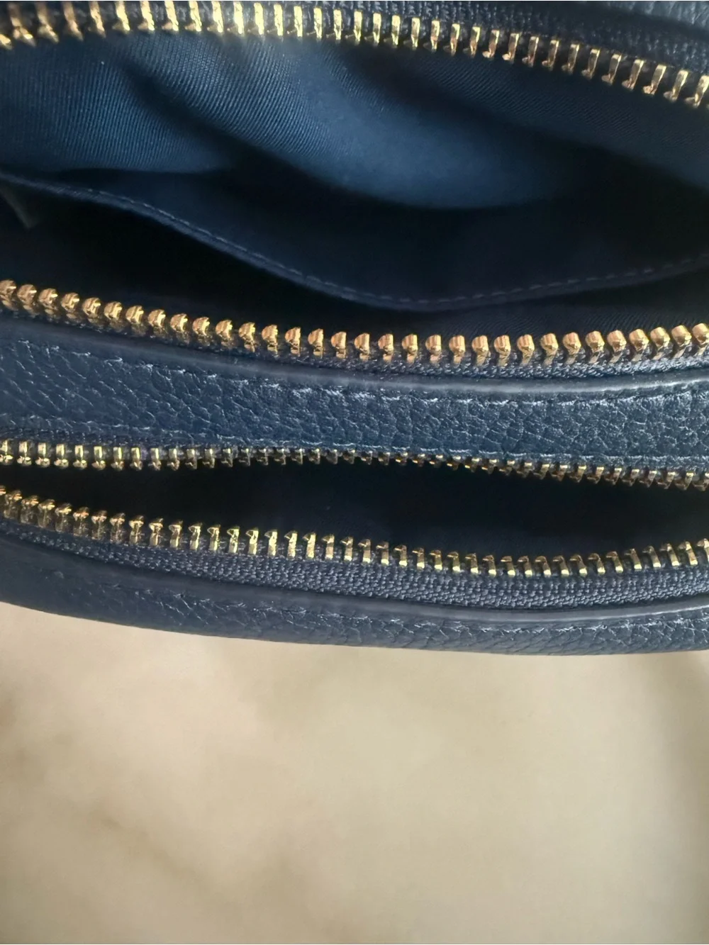 Tory Burch Navy PERRY BOMBÉ MINI BAG crossbody purse